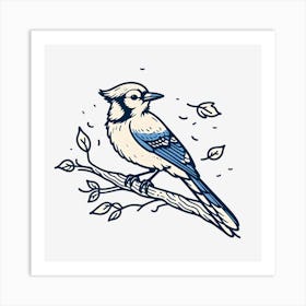 Bluejay ~Reimagined Art Print