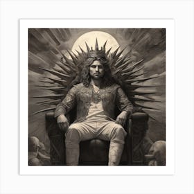 King Of The Throne Art Print