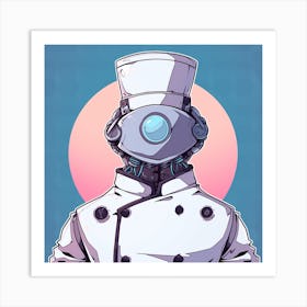 Chef In A Hat Art Print