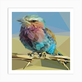 Bird Polygonal Painting Art Print