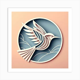 Minimalism, Bird 5 Art Print