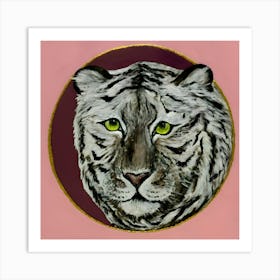 White Tiger Art Print