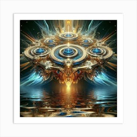 Psychedelic Fractal Art Print