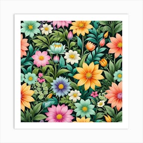 Floral Pattern Art Print