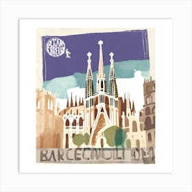 Barcelona Art Print