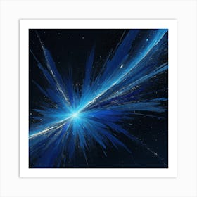 Space Burst abstract Art Print