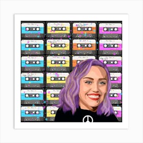 Miley Tapes  Art Print