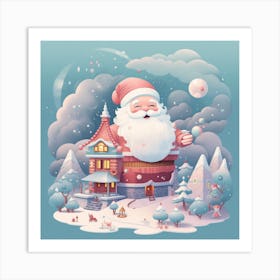 Santa Claus House Art Print