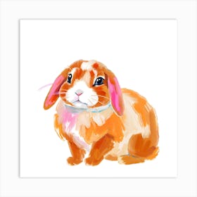 Holland Lop Rabbit 01 Art Print