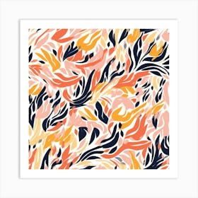 Abstract Floral Pattern Art Print