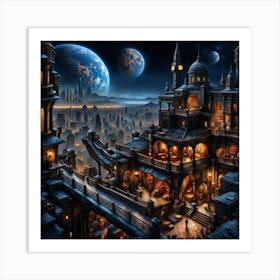 Fantasy City 14 Art Print