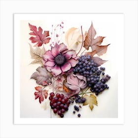 Autumn Flowers 1 Art Print