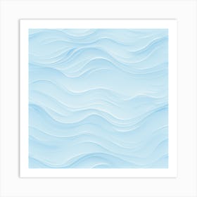 Blue Wavy Background art print Affiche