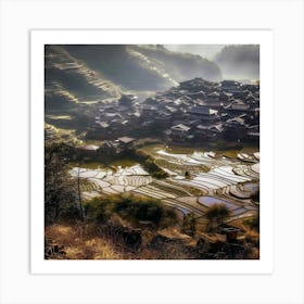 Rice Terraces 1 Art Print