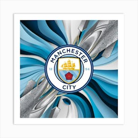 Manchester City F.C. Logo Wall Art 10 Art Print