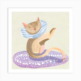 Cat With A Collar Art Print