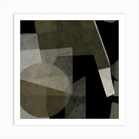 Bold Textured Abstract Geometric Print "Sicily" Neutral, Black, Brown, Beige, Multi-Colour, Statement Home Decor, Modern, Contemporary, Minimalist Art Print