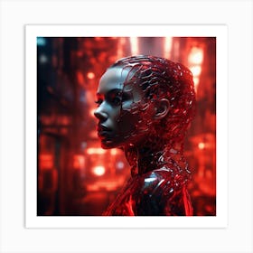 Cybernetic Woman 2 Art Print