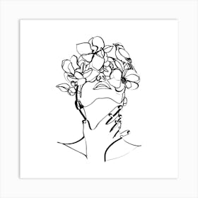 Flower Head Art Print Art Print