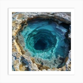 Yellowstone Hot Springs Art Print