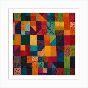 Quilting Art Art Print