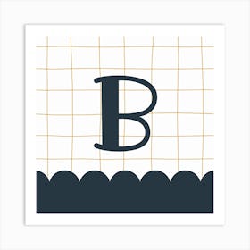 Letter B Art Print