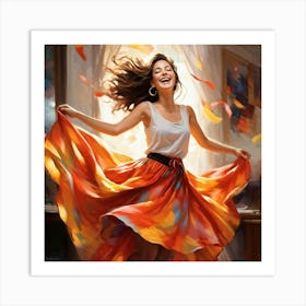 Dancer In The Wind Art Print