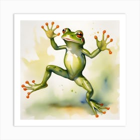 Dancing Frog Art Print