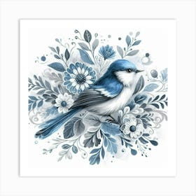 Blue Tit Art Print