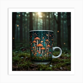 Mushroom Coffee Mug Art Print