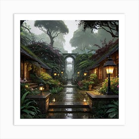 Botanical Gardens 1 Art Print