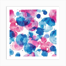 Watercolor Splatters 12 Art Print