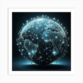 World Globe Art Print