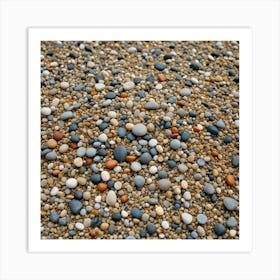 Beach Rocks on the Sand Art Print