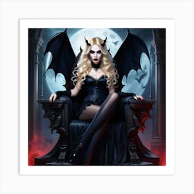 Devilish Beauty Art Print