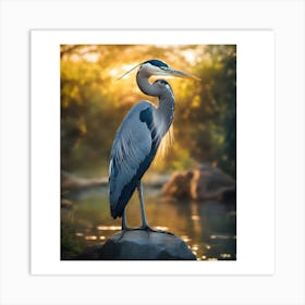 Great Blue Heron Art Print