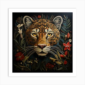 Jaguar Jungle Majesty Exotic Wildlife Wall Art Art Print