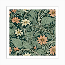 Floral Pattern 8 Art Print