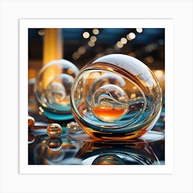 Glass Spheres 8 Art Print