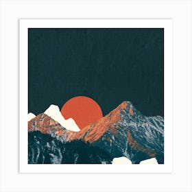 Mountains In The Sky 4 Art Print