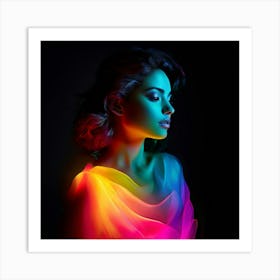 Colorful Brightness Colors Vibrant Pastel Power Gradient Vivid Luminous Radiant Bright S Art Print