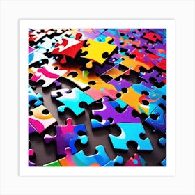 Life puzzled Art Print