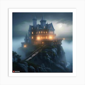 Haunted House 1 Art Print