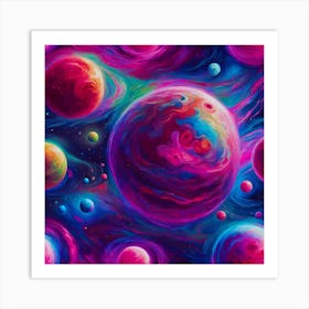 Surreal SpaceArt Art Print