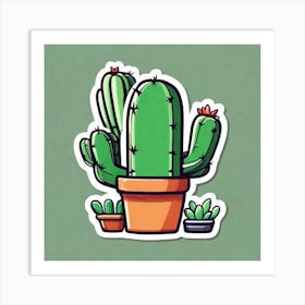 Cactus Sticker 28 Art Print