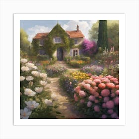 Garden In Bloom 1 Art Print