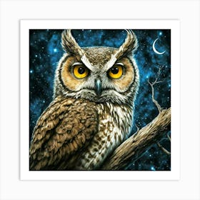 Owl In The Night 1 Poster