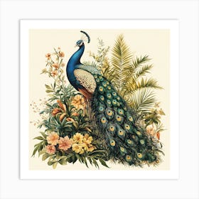 Peacock Art Print