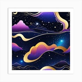 Galaxy Wallpaper 16 Art Print