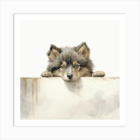 Husky Puppy 2 Art Print